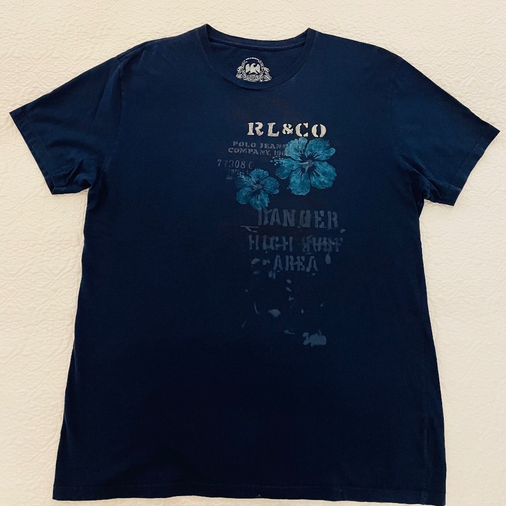 Polo Jeans Co Ralph Lauren Navy Med Tee Shirt